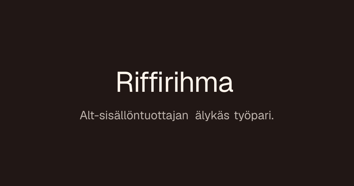 Riffirihma — Every creator guru preaches owning the audience, the product, the funnel, the community.…